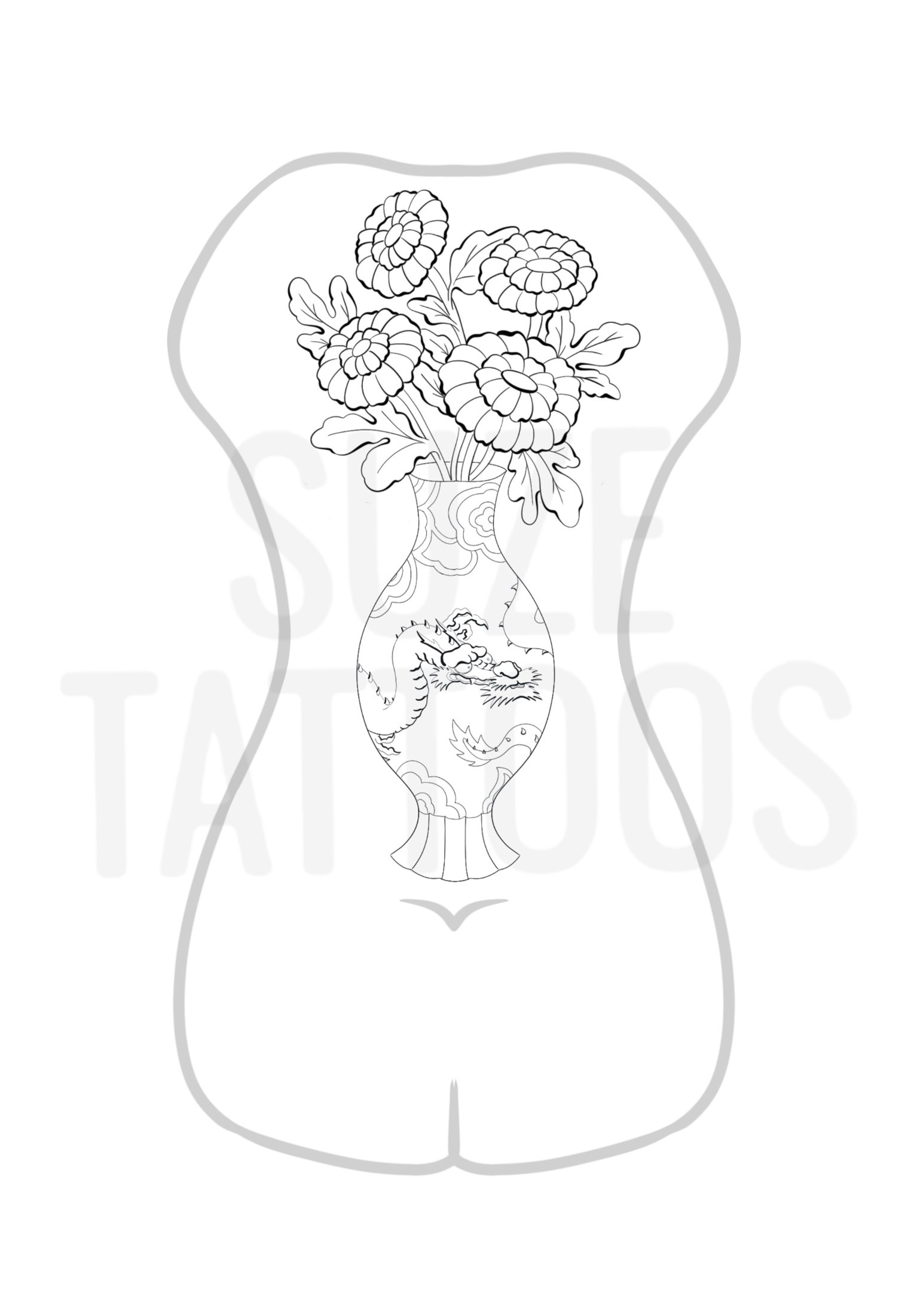 Flash design by Suze Tattoos