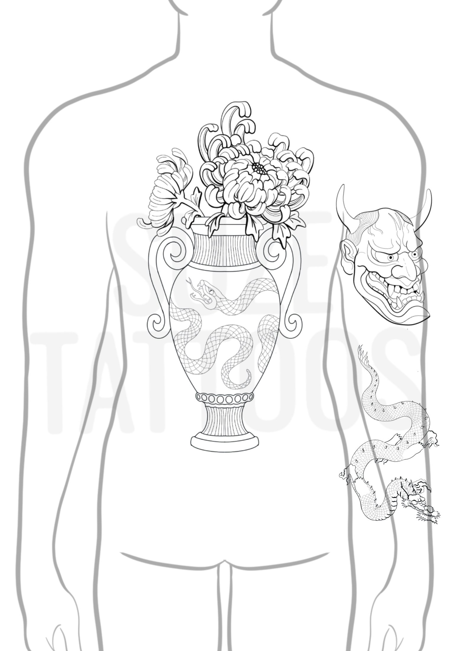 Flash design by Suze Tattoos