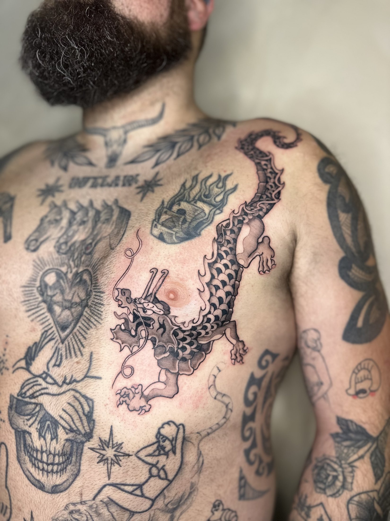 Japanese illustrative tattoo by Suze Tattoos — piece 13