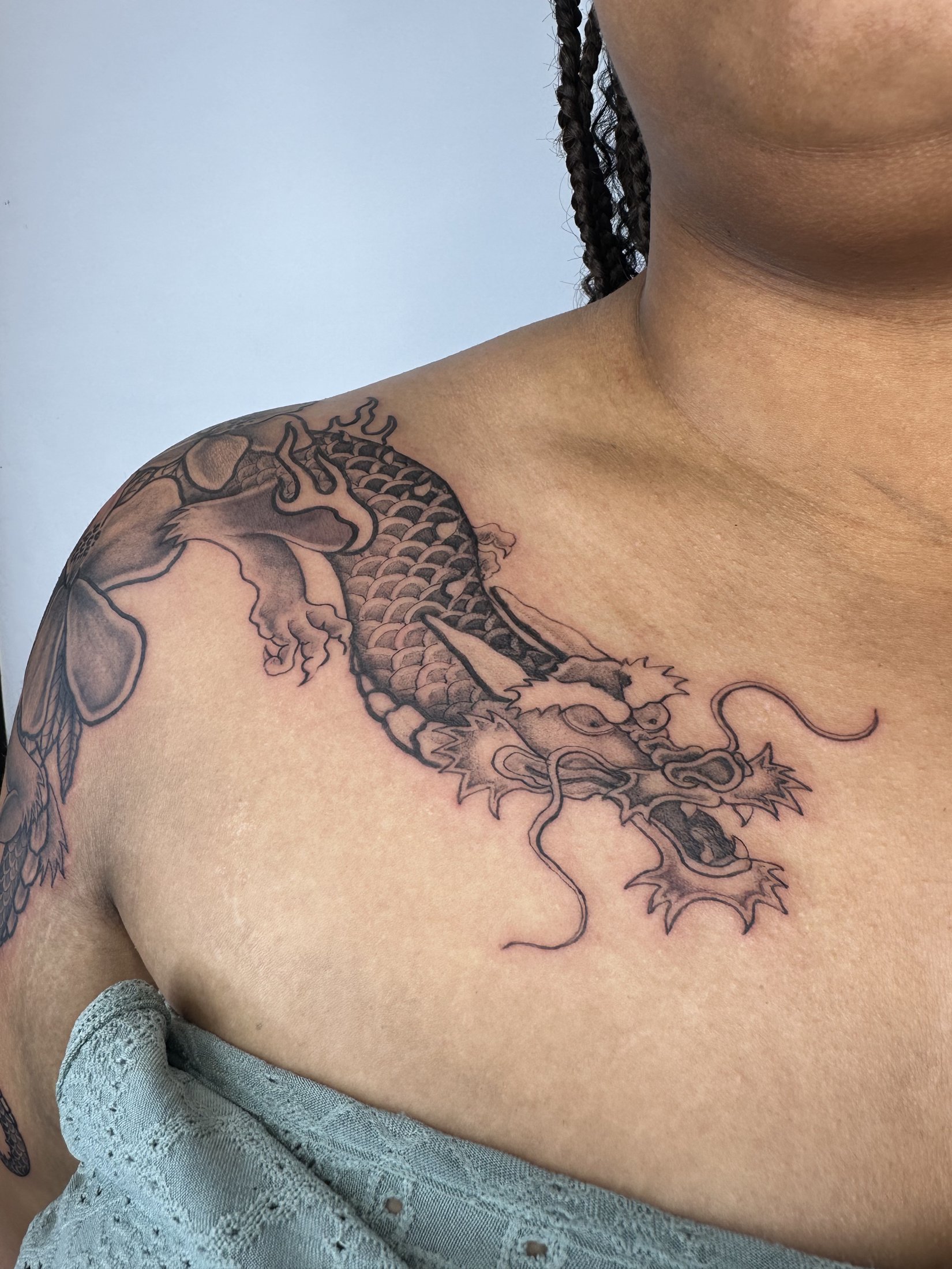 Japanese illustrative tattoo by Suze Tattoos — piece 24